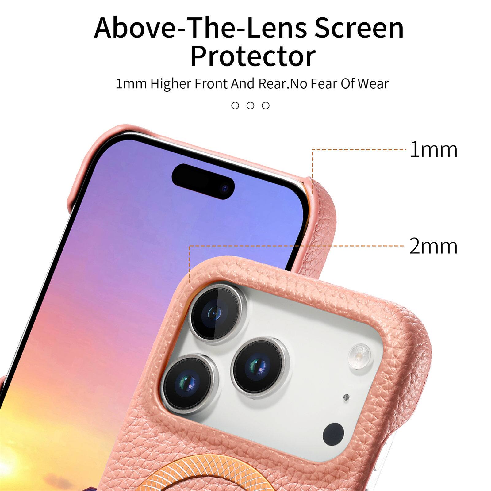Above-The-Lens Screen Protector  
1mm Higher Front And Rear. No Fear Of Wear  
1mm  
2mm