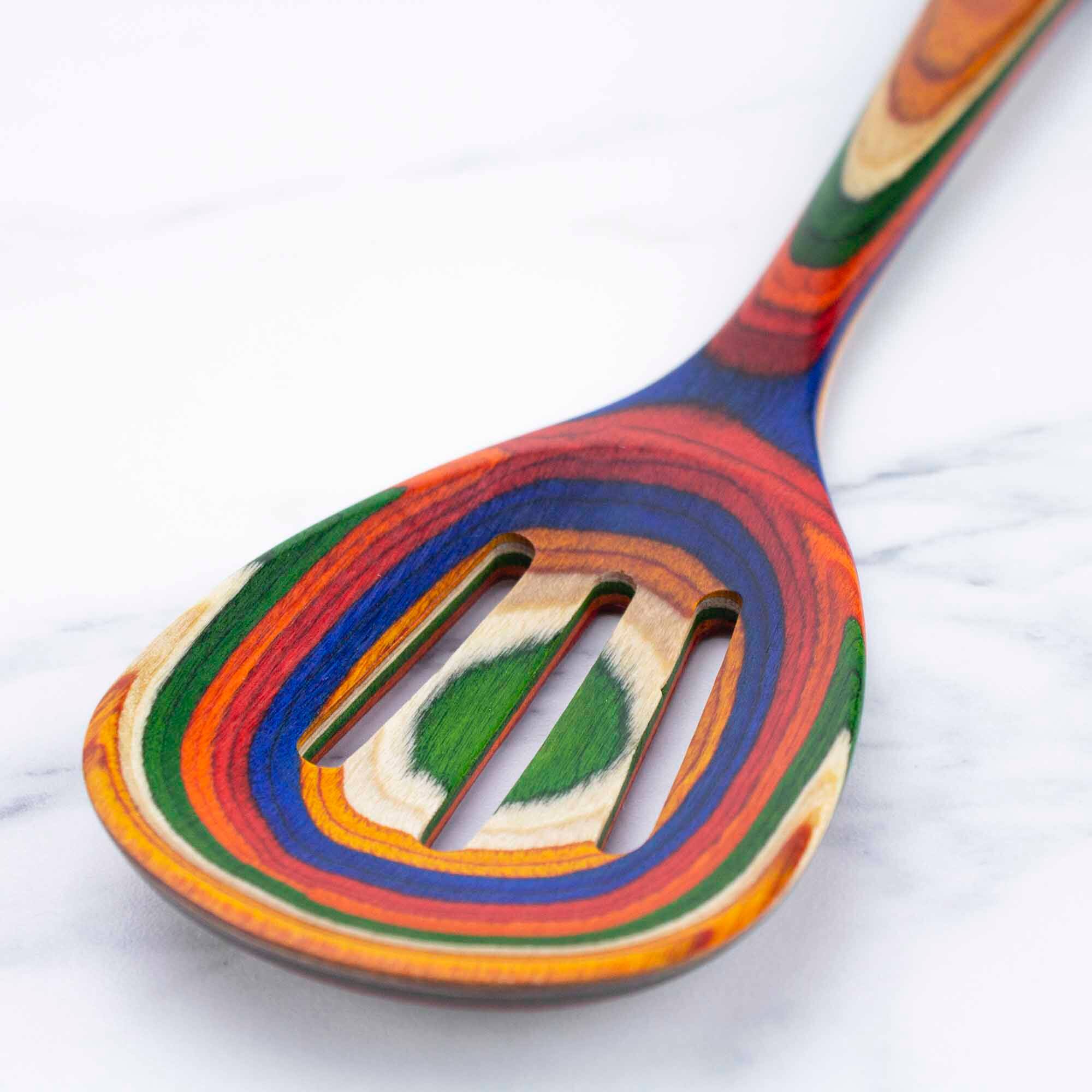 Alt View 2. Baltique - Marrakesh Collection 4 Piece Cooking Utensil Set, Safe for Nonstick - Red, Blue, Green, Orange.