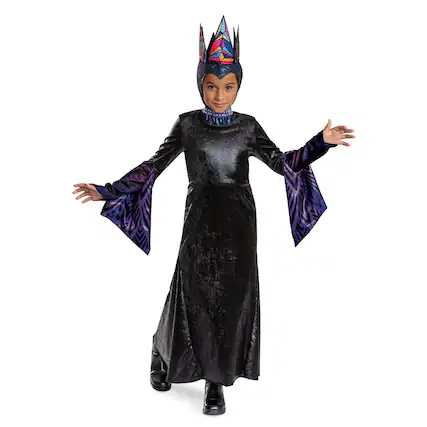 Front. Disguise - Disney Snow White Movie Evil Queen Deluxe Child Costume | Medium 7-8 - Multi-Colored.