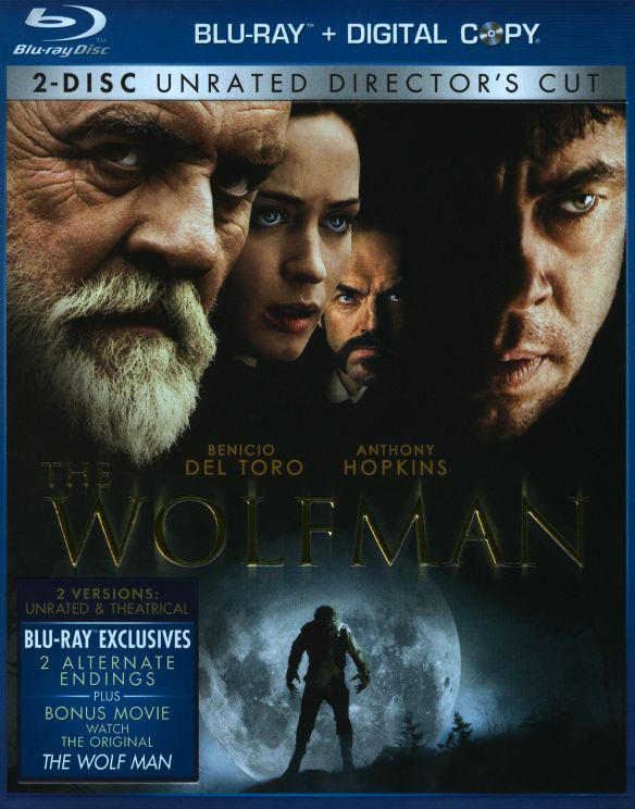  The Wolfman [Rated/Unrated Versions] [2 Discs] [Includes Digital Copy] [Blu-ray] [2010]