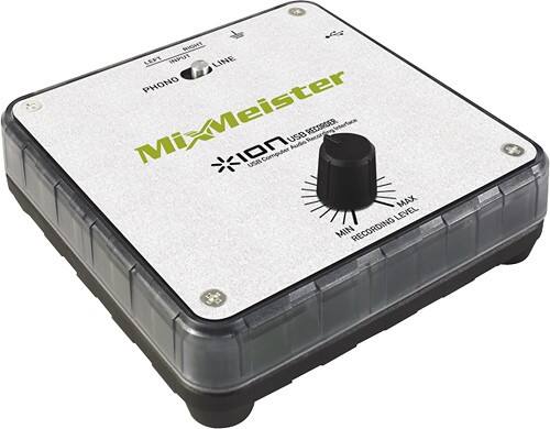 Front Standard. Ion Audio - U Record USB Music Archive System - White.