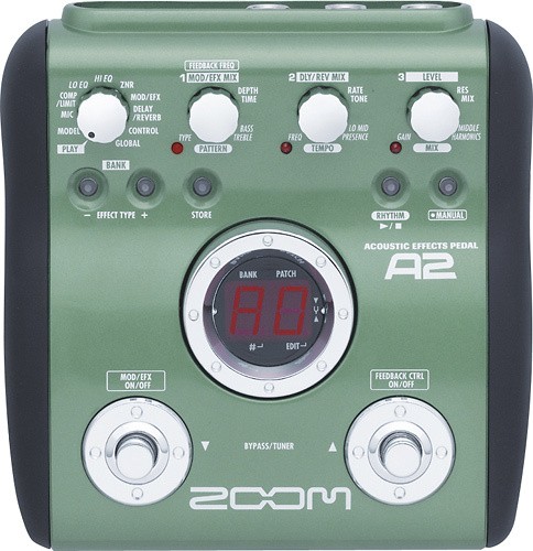  Zoom - 20 Preset Accoustic Pedal 4 Guitar - Green