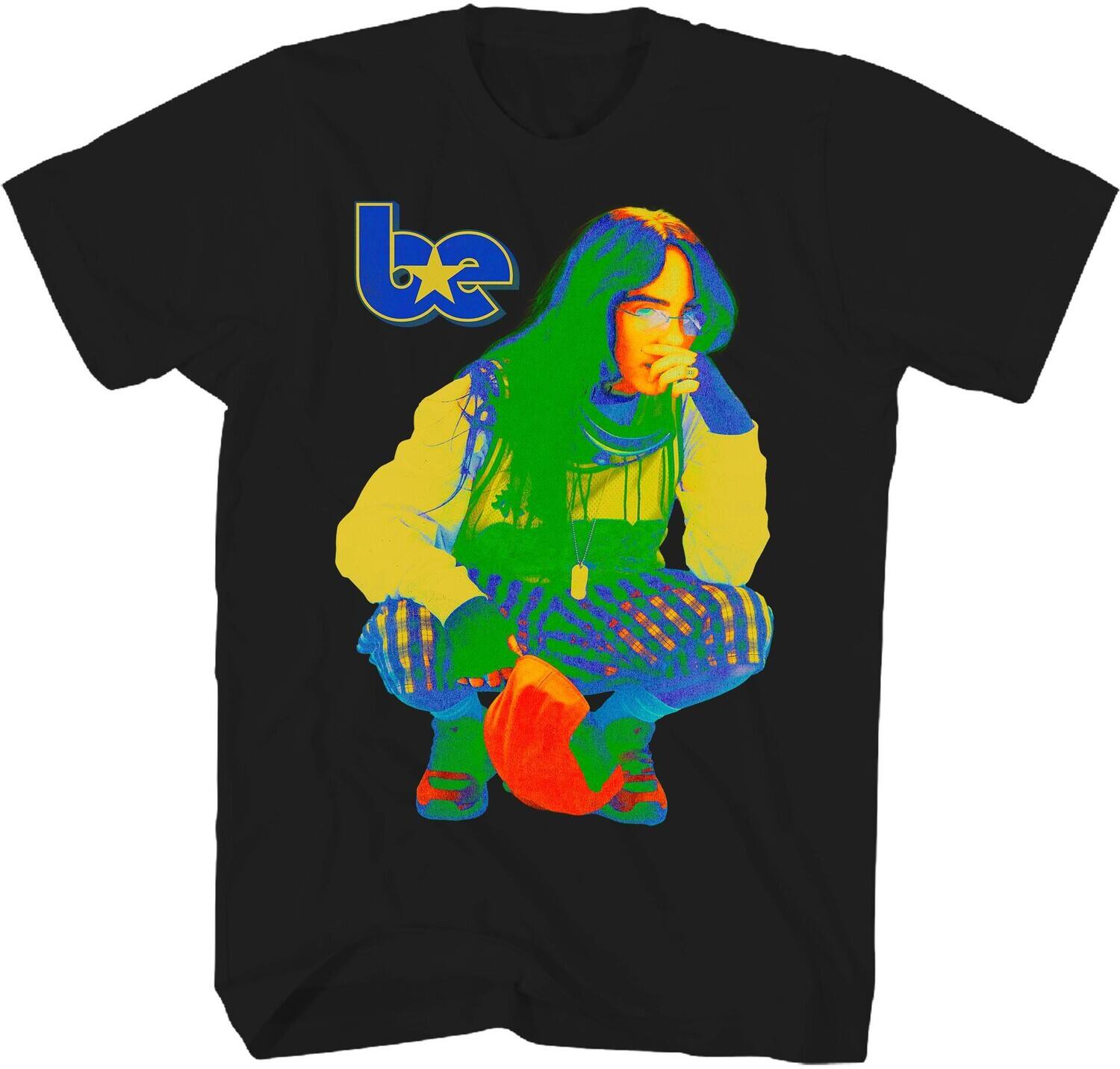 Front. PopMarket - Billie Eilish - Billie Eilish - BE Photo Recycled EcoMax T-Shirt - 2X Large Black 38301186A5   - APPAREL - Multicolor.