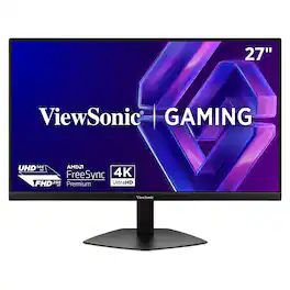 ViewSonic - VX2730D-4K 27" 4K Gaming Monitor w/ Switchable Refresh Rate Up to 288Hz, 0.5ms Response Time, HDMI and Display - Black