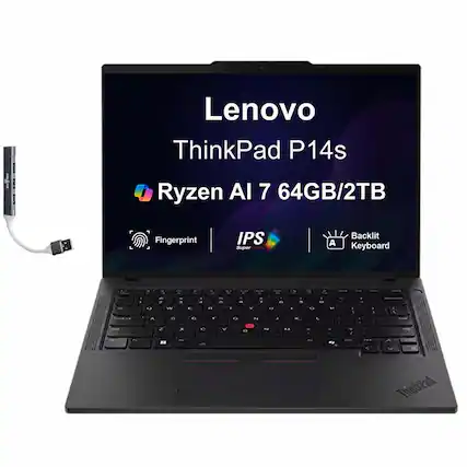 Lenovo ThinkPad P14s I Ryzen AI 7 64GB/2TB F L Fingerprint IPS Super A Backlit Keyboard