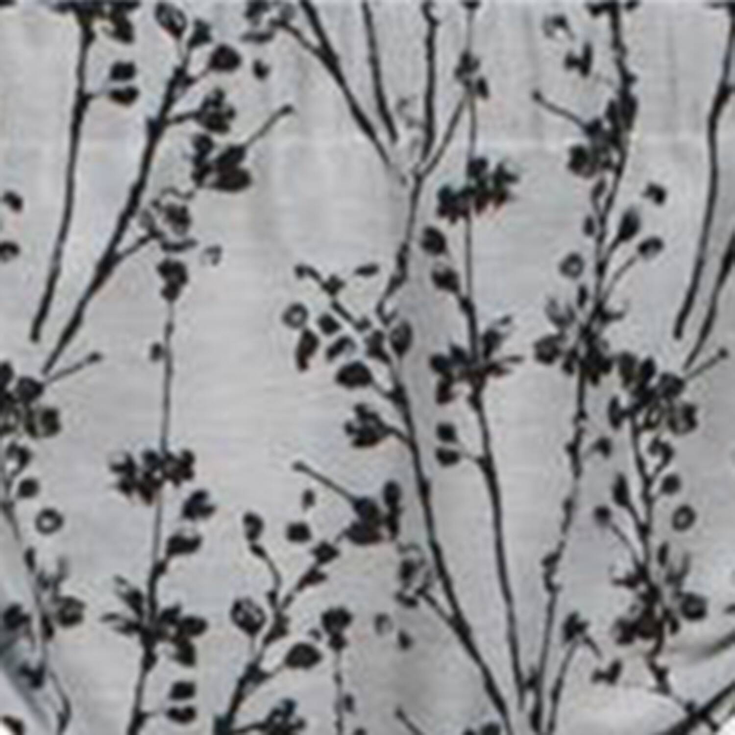 Left. Ellis Curtain - Ellis Curtain Meadow High Quality Room Darkening Solid Natural Color Lined Tie-Up Window Valance - 50 x22" Chrome - Chrome.