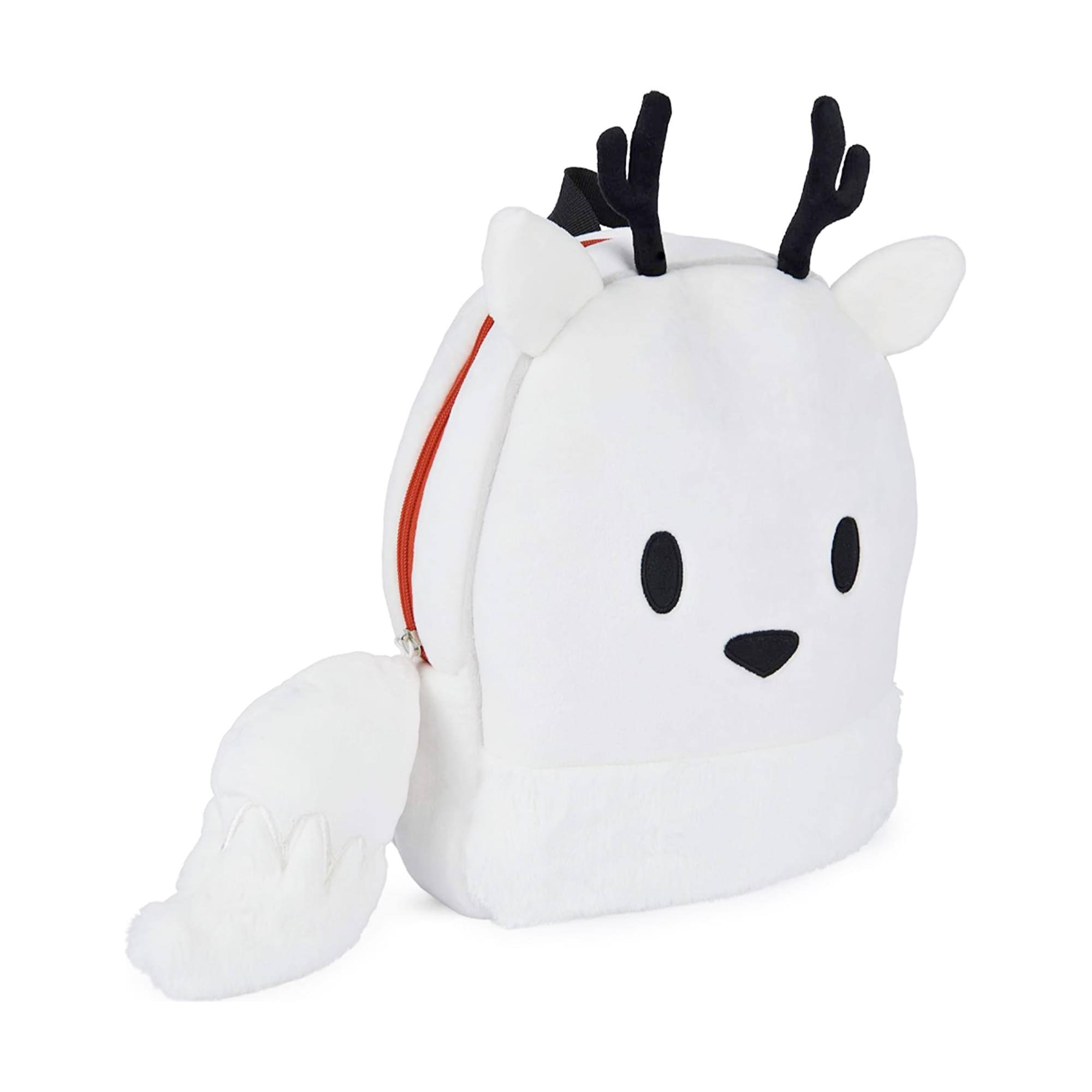 Alt View 1. Gund - Hilda Twig 13 Inch Plush Backpack - White.