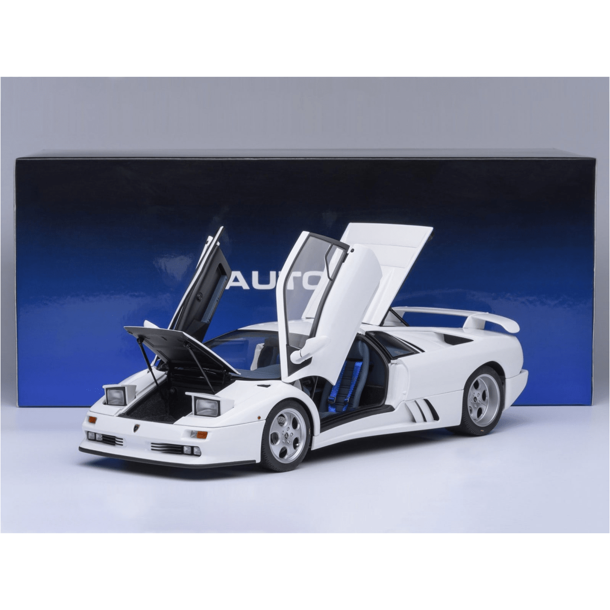 Alt View 8. Autoart - Lamborghini Diablo SE30 Jota Impact White 1/18 Model Car by Autoart.