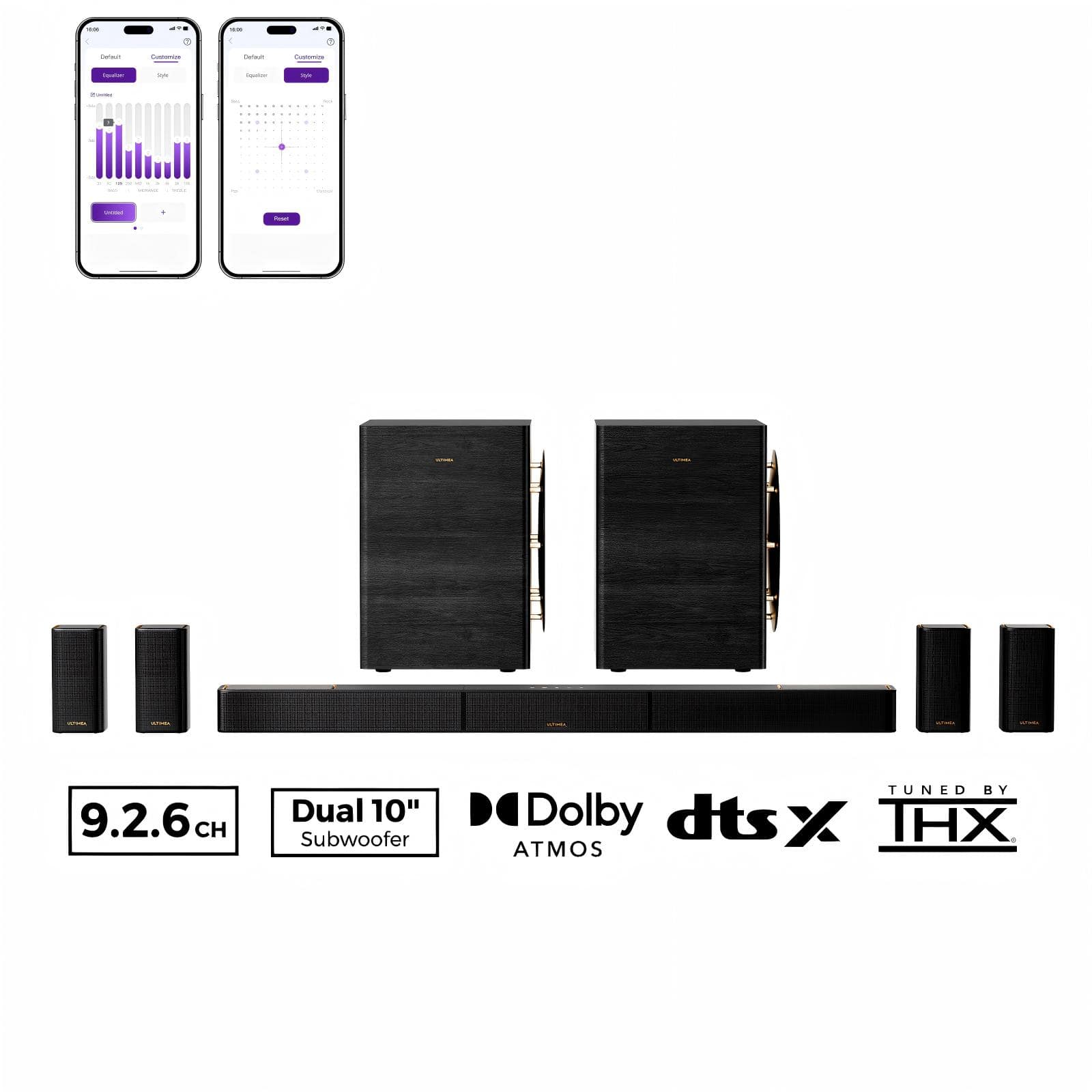 9.2.6 CH Dual 10" Subwoofer TUNED BY D Dolby dtsX X IHX ATMOS