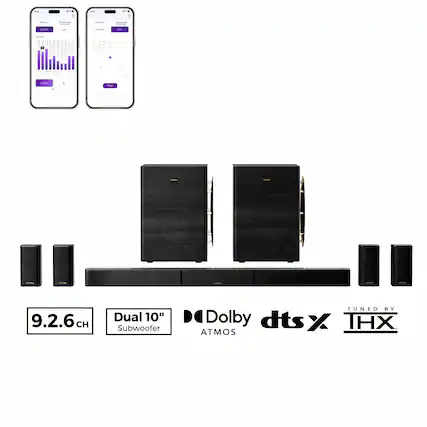 9.2.6 CH Dual 10" Subwoofer TUNED BY D Dolby dtsX X IHX ATMOS