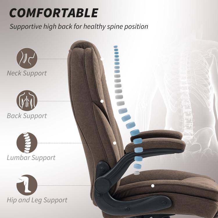 PULUZ Executive Office Chair, Desk Chair with Flip up Armrest, Diamond ...
