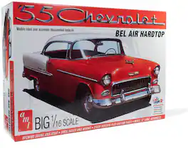 PopMarket - AMT 1955 Chevy Bel Air Hardtop 1/16 Scale Model Kit - COLLECTIBLES - Multicolor