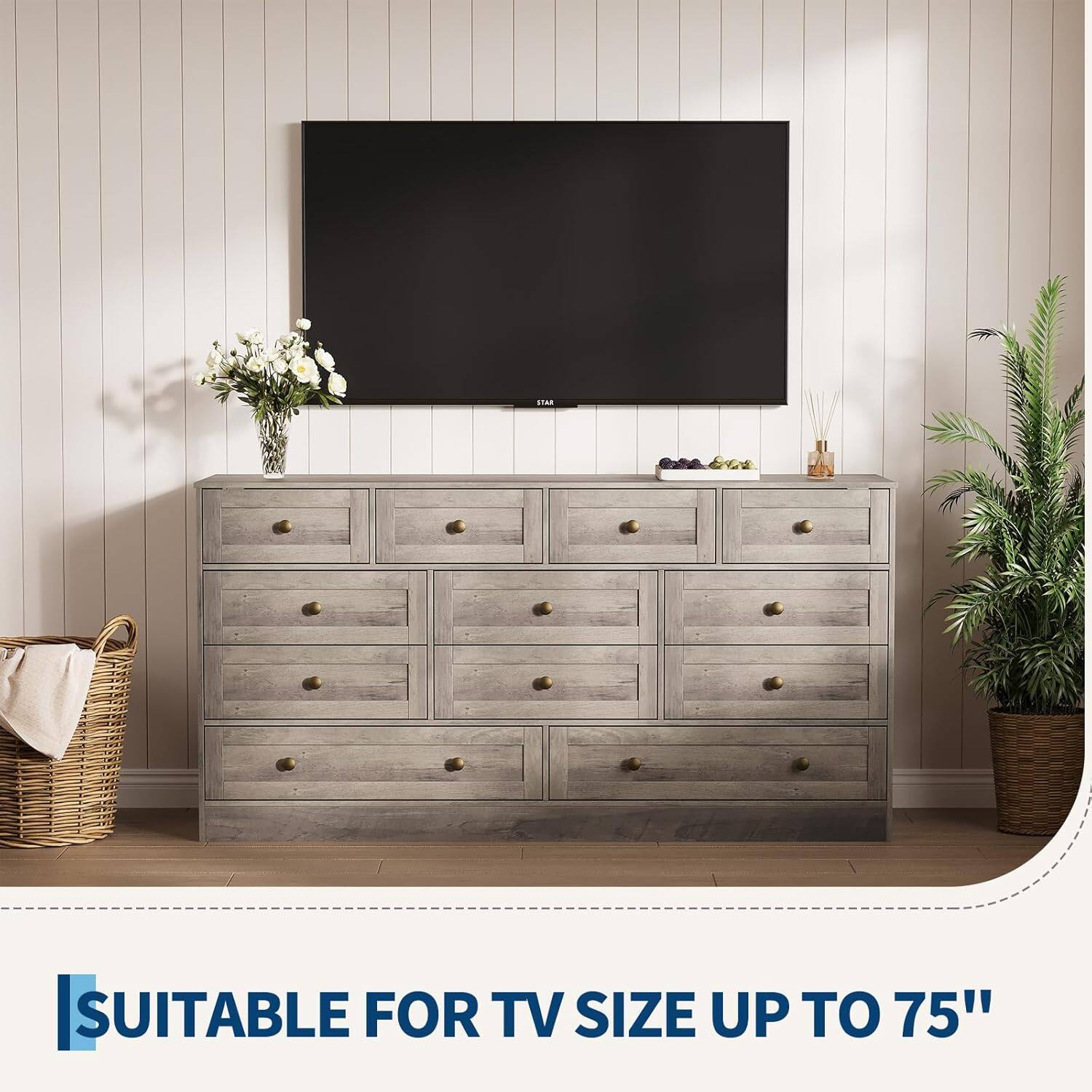 SUITABLE FOR TV SIZE UP TO 75"