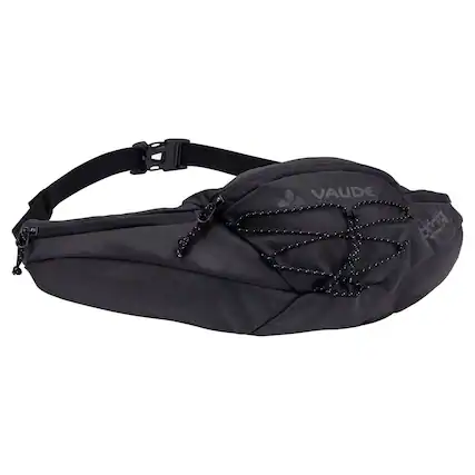 Front. VAUDE - Vaude Elope Hip Pack 2 Waist Bag - Phantom Black - Phantom Black.