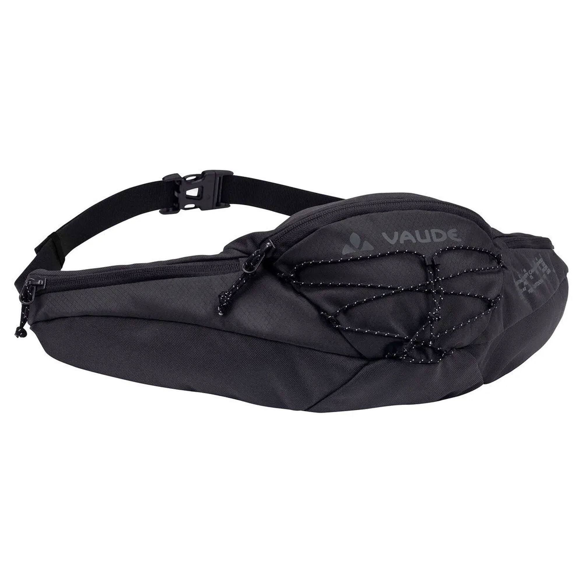 Front. VAUDE - Vaude Elope Hip Pack 2 Waist Bag - Phantom Black - Phantom Black.