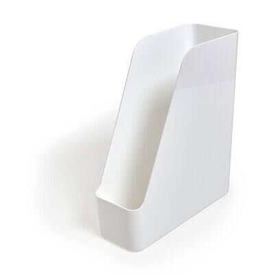 Alt View 2. TRU RED - Plastic Magazine File, 2/Pack - White.