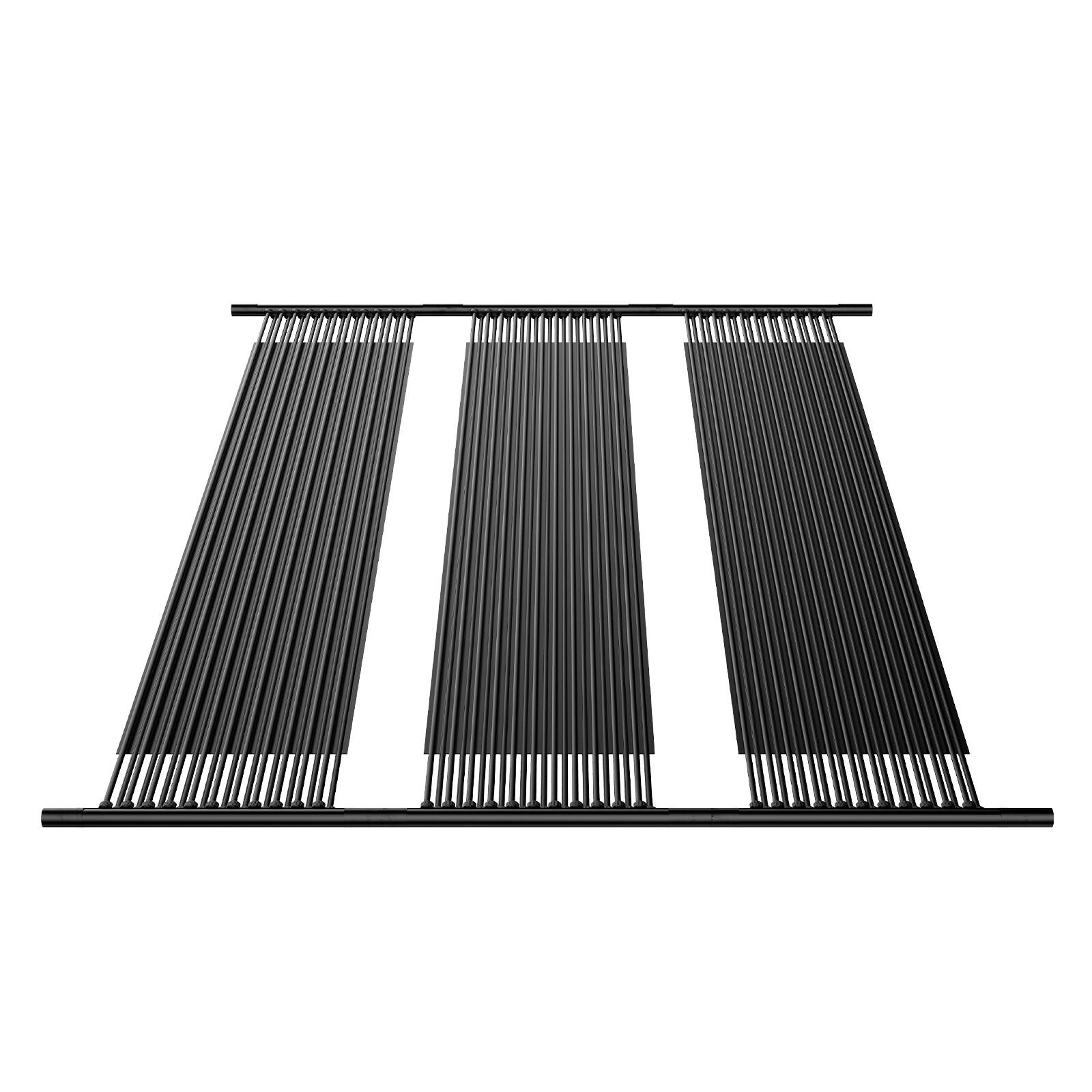 Alt View 5. VEVOR - Solar Pool Heater, 4 x 10 ft HDPE Solar Pool Panel( 4 Pcs) - Durable & Weather-Proof, with Complete Accessories - Black.