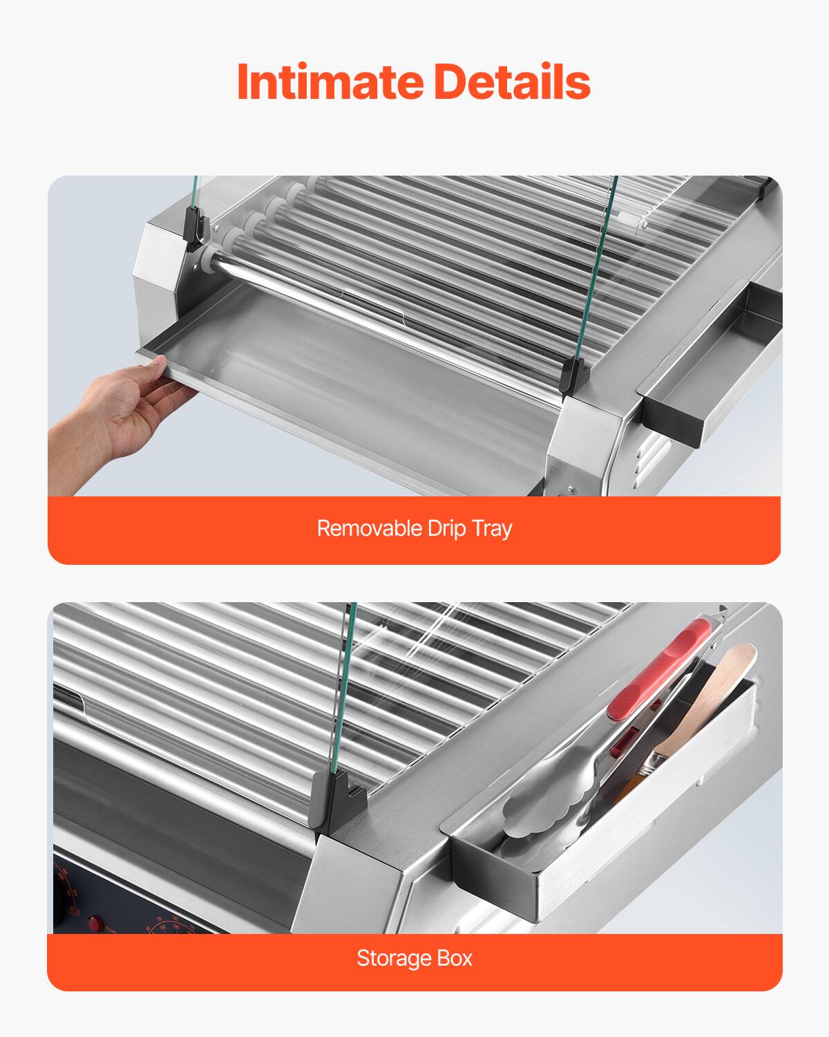 Intimate Details

- Removable Drip Tray
- Storage Box