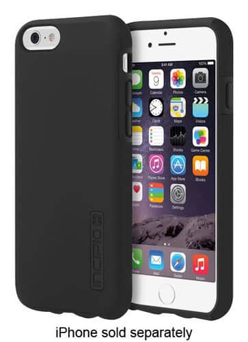 Front. Incipio - DualPro Hard Shell Case for Apple° iPhone° 6 and 6s - Black.