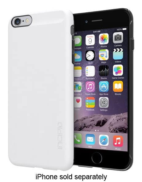 Front. Incipio - feather SHINE Hard Shell Case for Apple® iPhone® 6 Plus - White.