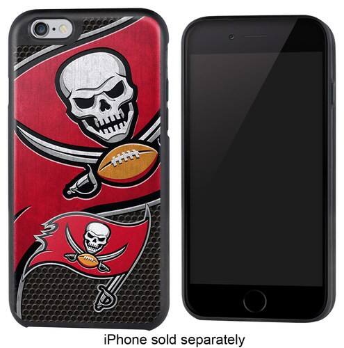 Front. Team ProMark - NFL Tampa Bay Buccaneers Rugged Case for Apple® iPhone® 6 and 6s - Black/Red/White.