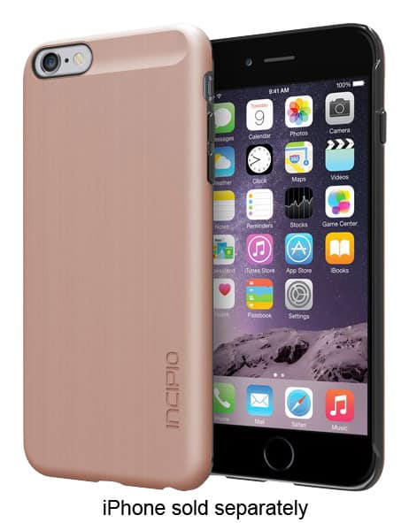 Front. Incipio - feather SHINE Hard Shell Case for Apple® iPhone® 6 Plus - Rose Gold.