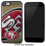 Front. Team ProMark - NFL San Francisco 49ers Rugged Case for Apple® iPhone® 6 and 6s - Black/Gold/Red.