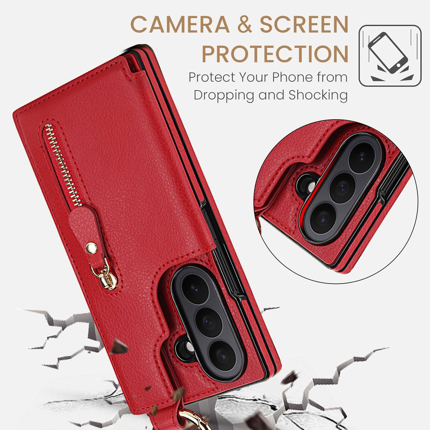 CAMERA & SCREEN PROTECTION  
Protect Your Phone from Dropping and Shocking