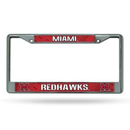 Rico Industries - Miami of Ohio Redhawks Chrome Metal License Plate Frame - Multi
