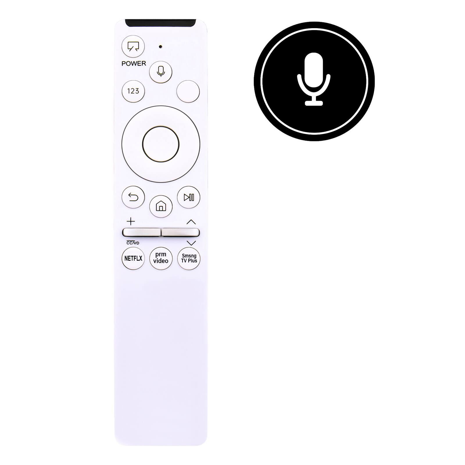 VINABTY - New BN59-01330H Voice Replaced Remote Fits for Samsung Smart TV LS03T Series QN43LS03TB QN50LS03TB QN65LS03TBFXZA - White
