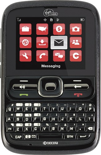  Virgin Mobile - Kyocera Loft No-Contract Mobile Phone - Black