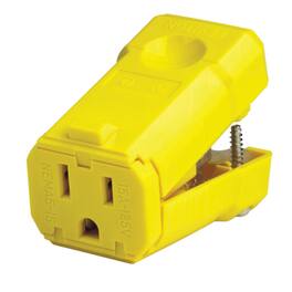 Leviton - Cord Connector 1 pk - Yellow