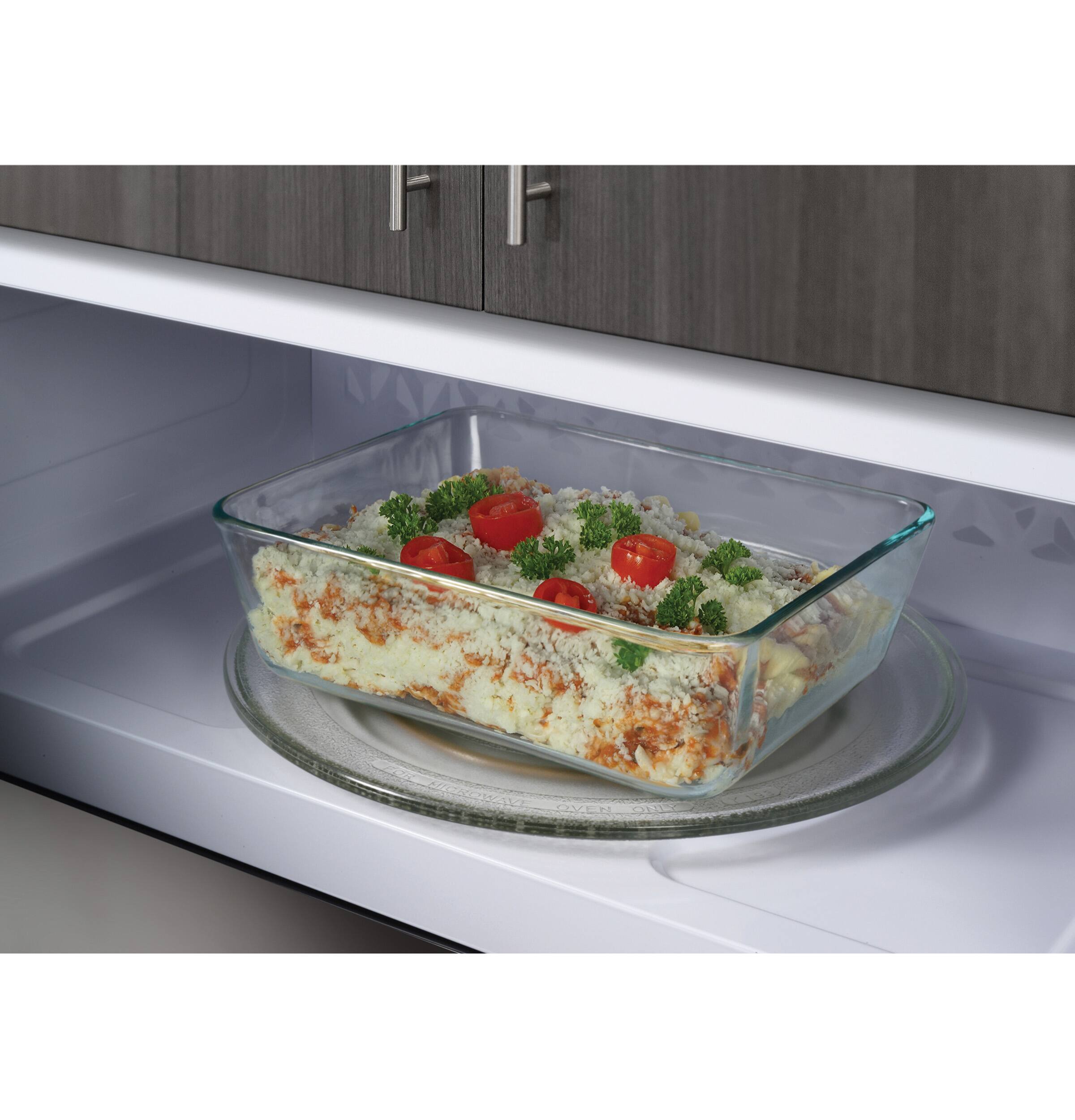 Alt View 4. GE Profile - 1.2 Cu. Ft. Over-The-Range Microwave with Sensor Cooking and Low Profile Design - Black.