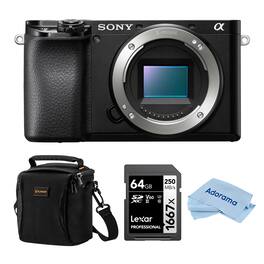 Bundle - Sony - Alpha a6100 Mirrorless Camera, with Included Value