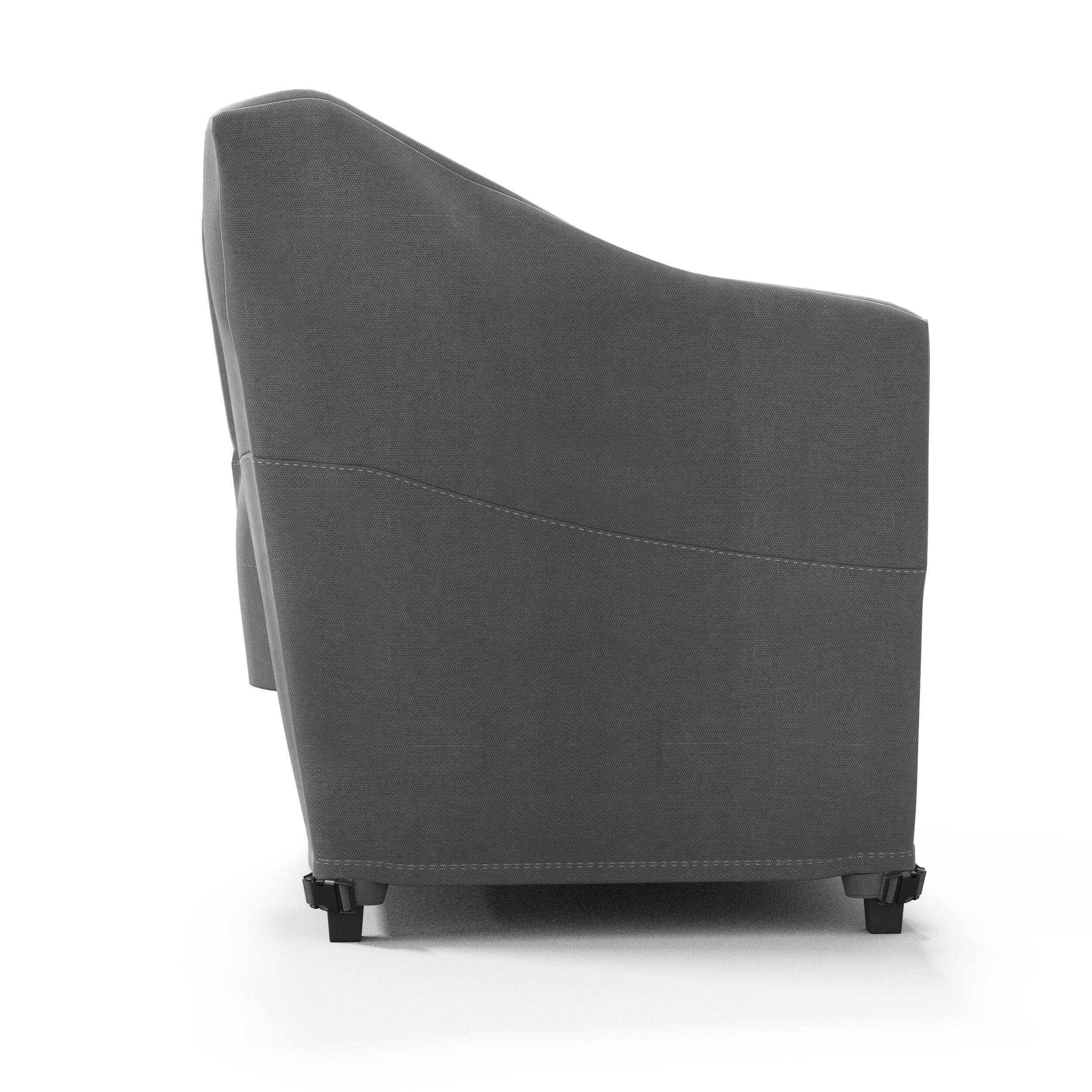 Left. KHOMO GEAR - Heavy-Duty Patio Chair Cover, Waterproof Outdoor Furniture Protector, Fade & Weather Resistant – Grey (Standard Size) - Grey.