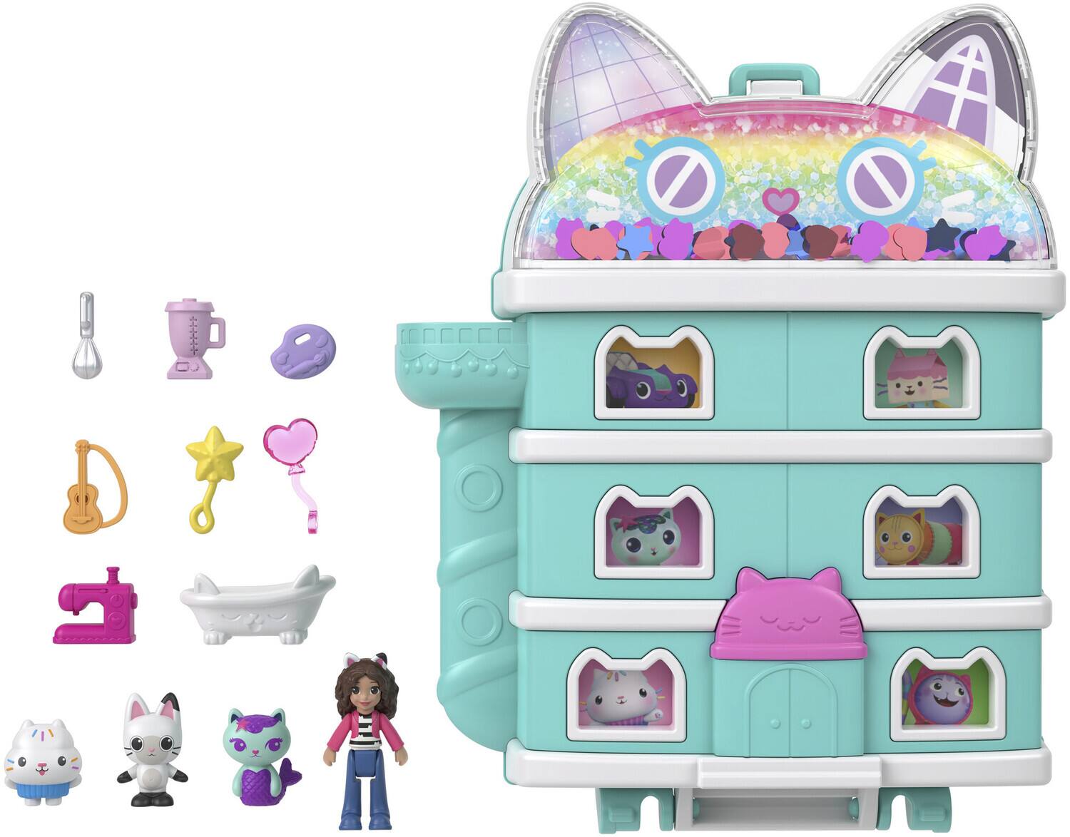 Alt View 1. Mattel - Mattel - Polly Pocket Gabby's Dollhouse Compact   - COLLECTIBLES - Multicolor.