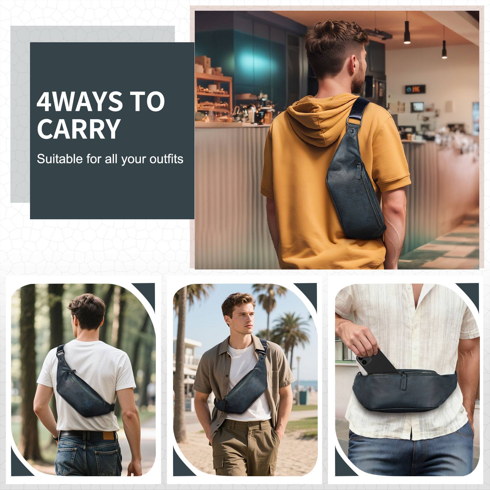 4 WAYS TO CARRY  
Suitable for all your outfits