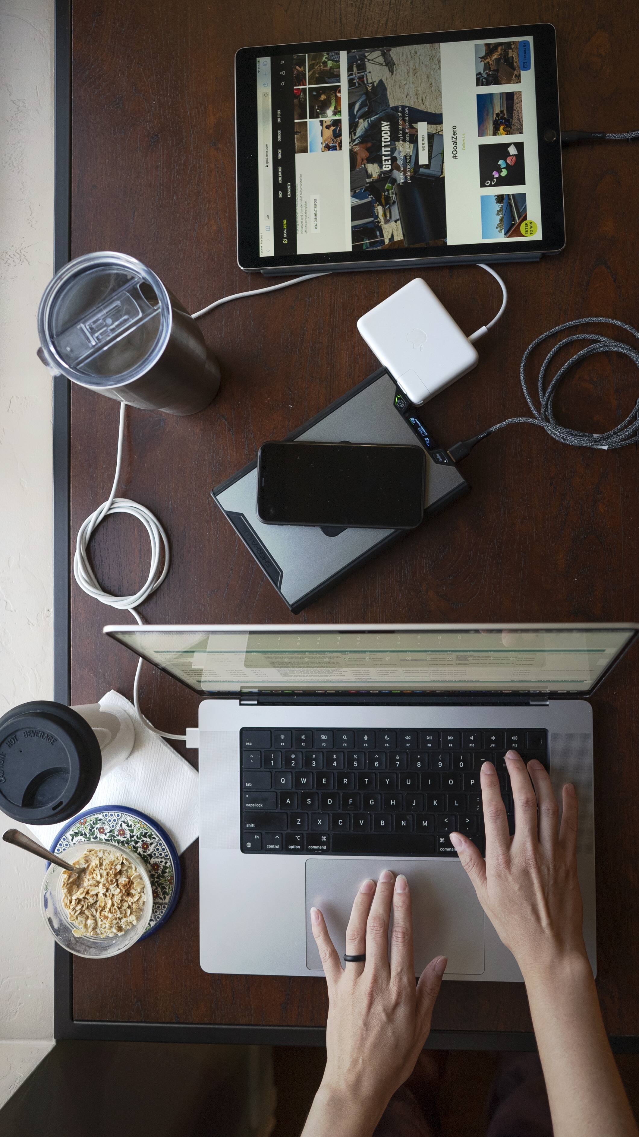 Alt View 18. Goal Zero - Sherpa 100 AC Portable Charger for Most USB Devices - Silver.