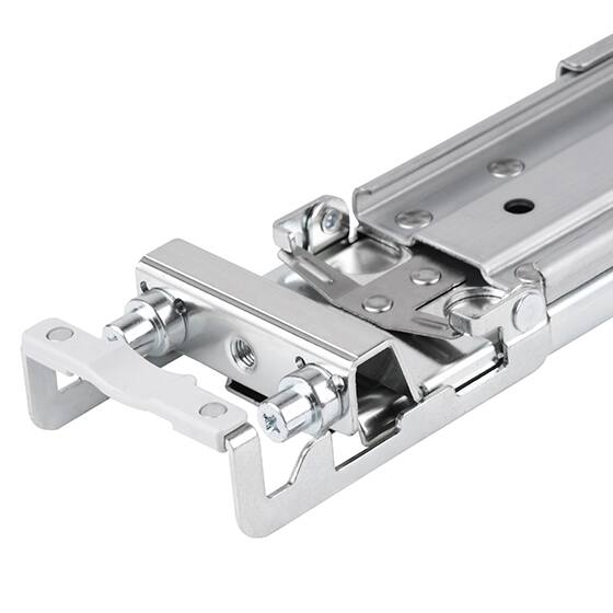 Alt View 1. SilverStone - RMS05-22 Tool-Less Ball Bearing Sliding Rail kit for Silverstone RM44 / RM51 rackmount Chassis - silver.