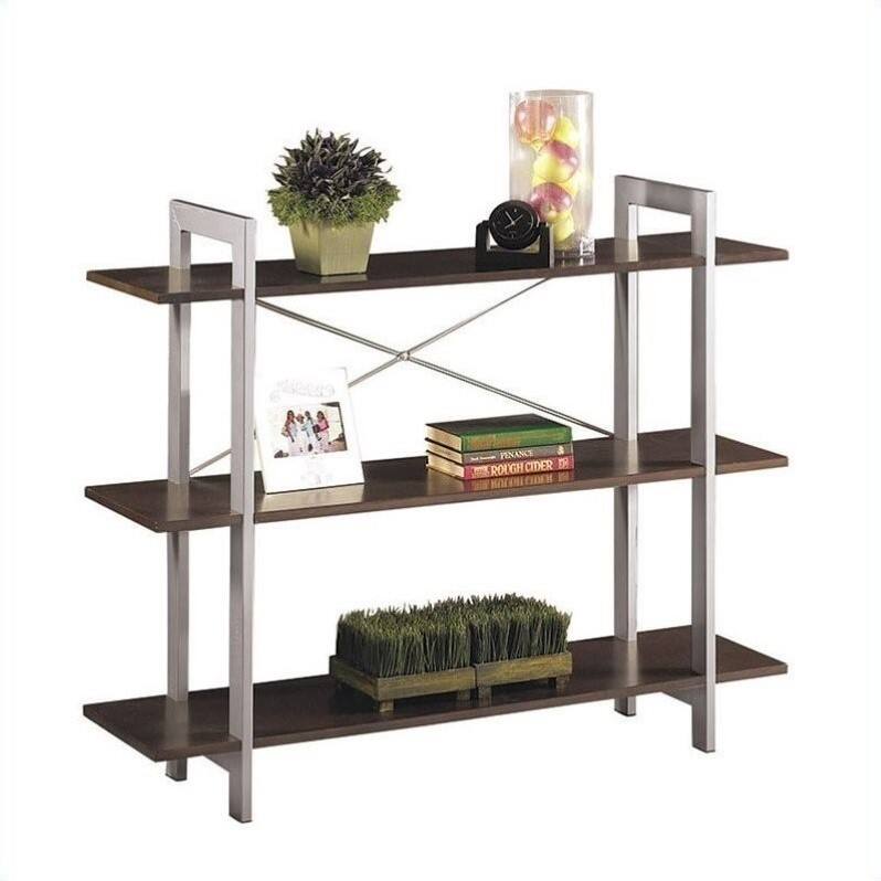 Front Zoom. Office Star Products - X-Text Bookcase - Espresso.
