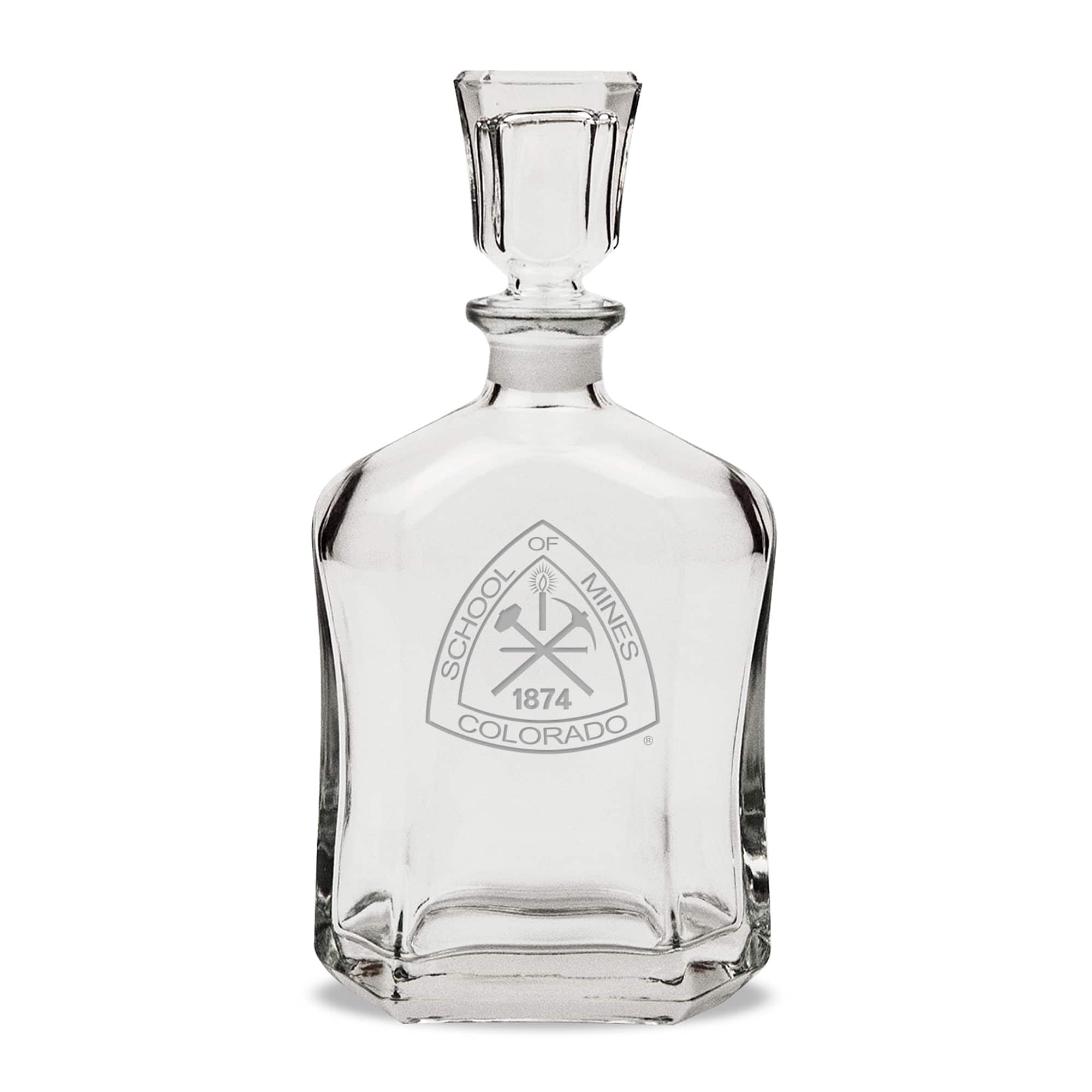 Jardine - Colorado School of Mines Orediggers 23.75oz. Crystal Whisky Decanter - Multicolor