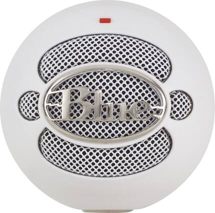 Front. Blue Microphones - Snowball USB Condenser Microphone - White.