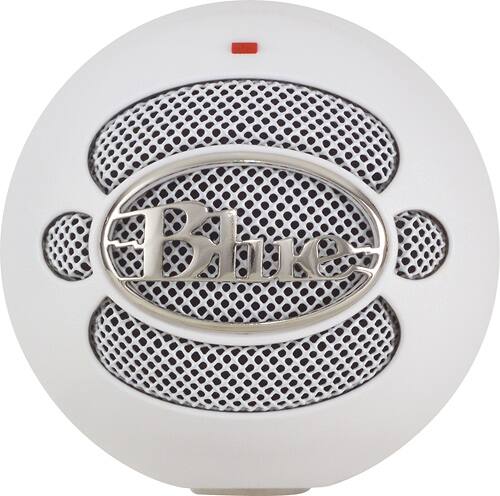 Front. Blue Microphones - Snowball USB Condenser Microphone - White.