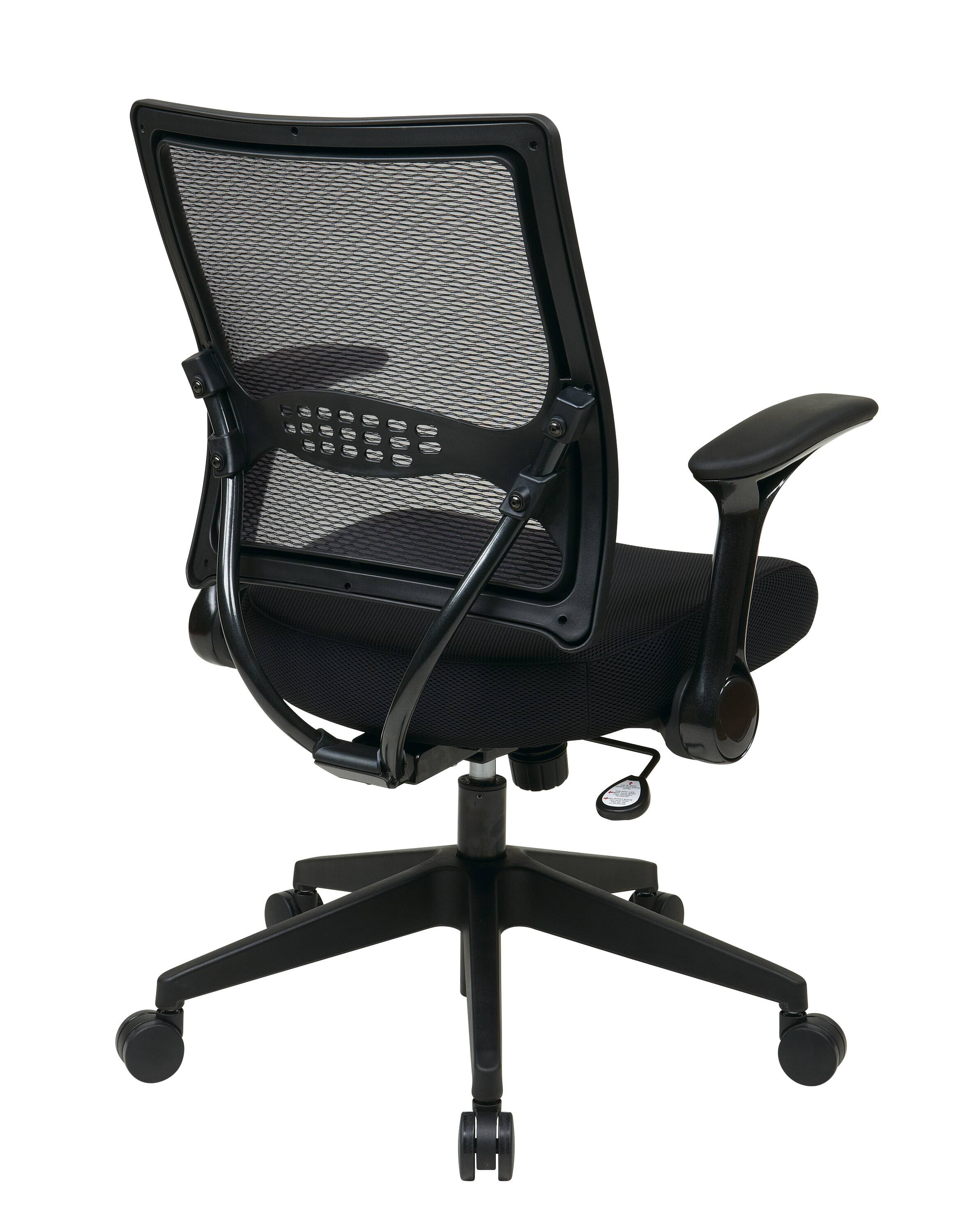 Back. Office Star Products - Professional AirGrid® Mgrs Chair - Black.