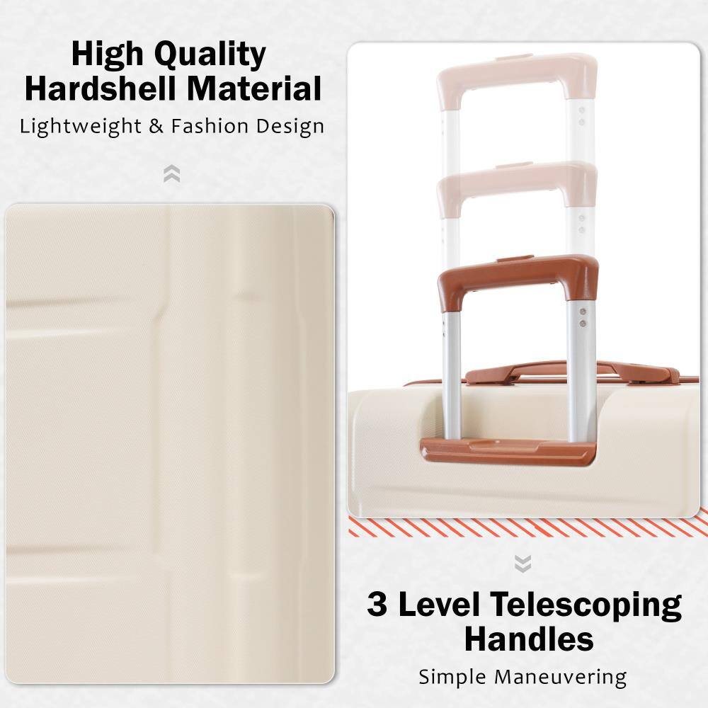 High Quality Hardshell Material  
Lightweight & Fashion Design  

3 Level Telescoping Handles  
Simple Maneuvering