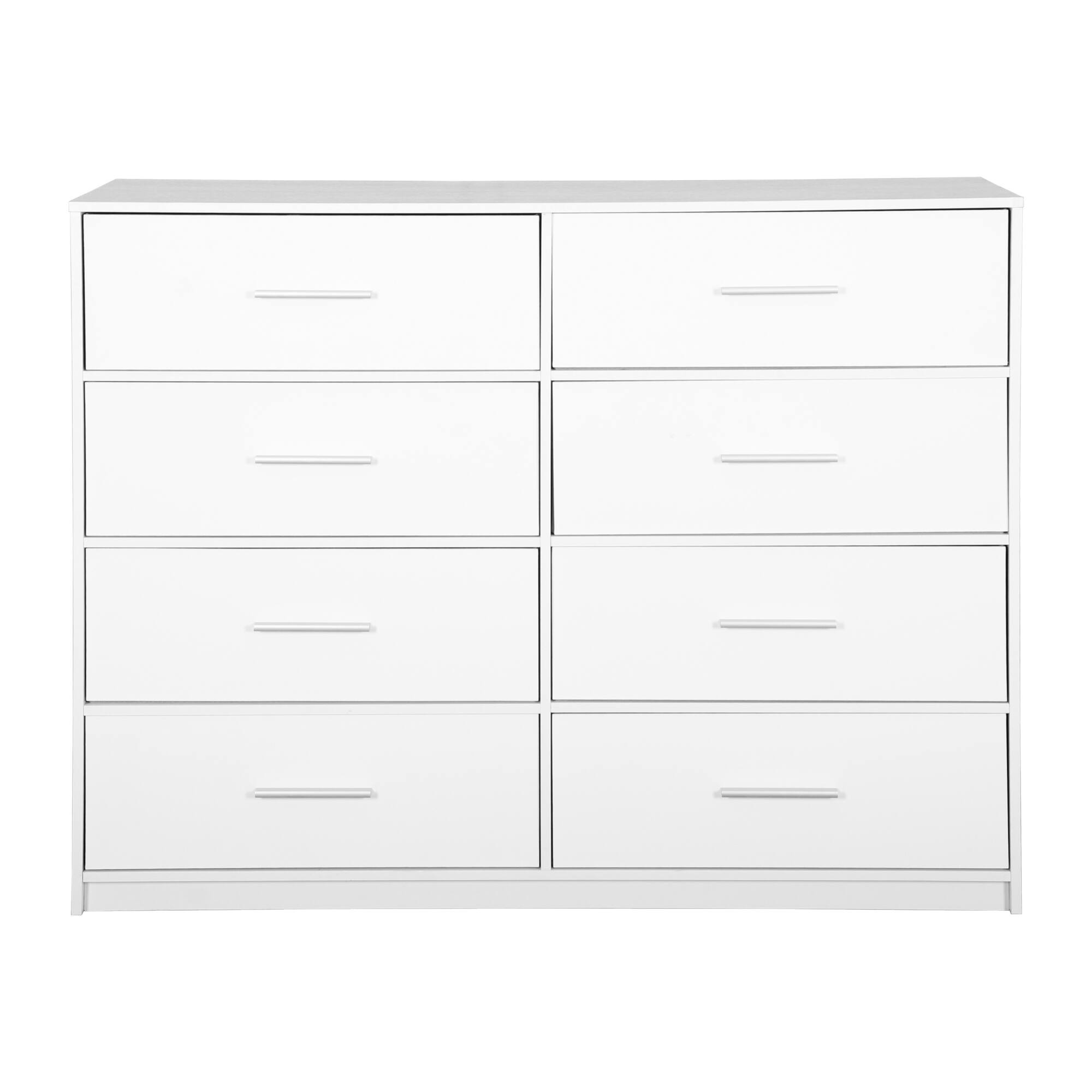 Alt View 1. GOODSILO - 8-Drawer Fabric Storage Dresser with Spacious Compartments and Sturdy Wooden Top - White.