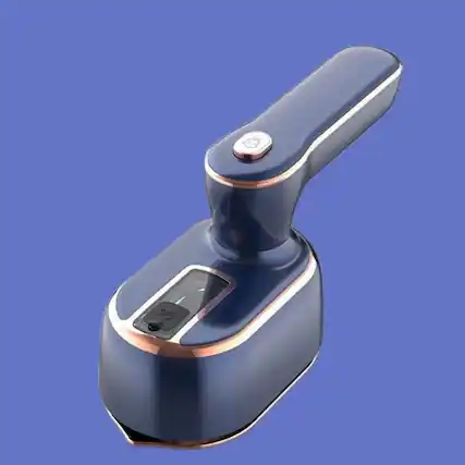 Front. Forest'nSky - Mini Handheld Steam Iron, Wet & Dry Double Hot Steam, Portable Garment Steamer for Home & Travel,Blue - Blue.