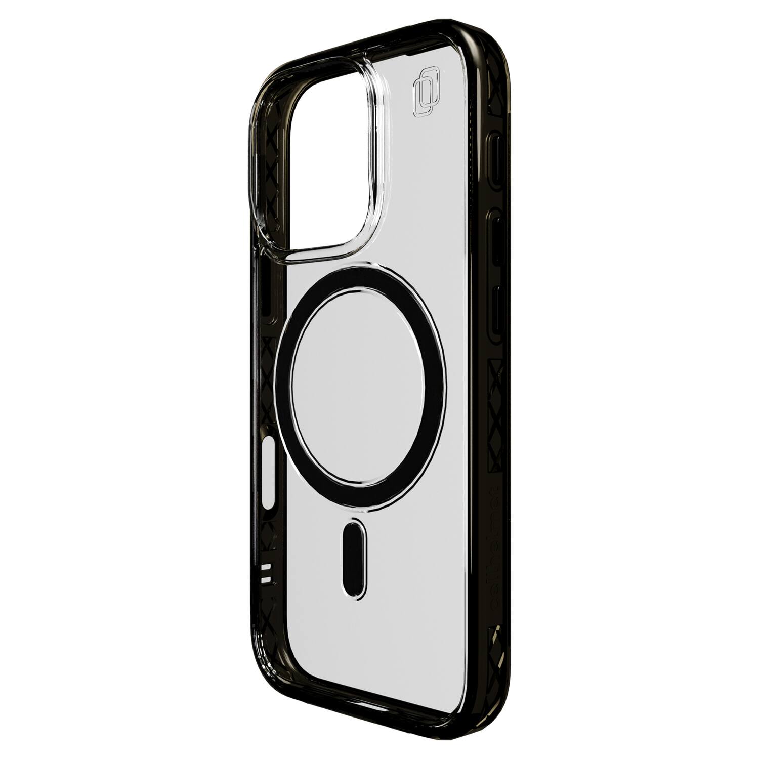 Left. Cellhelmet - Magnitude Series MagSafe-Compatible Case for iPhone 16 Pro - Onyx Black.