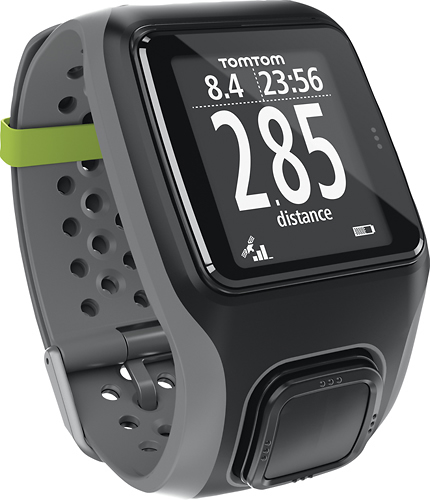 TomTom GPS Watch + Heart Rate Dark Gray - Best Buy
