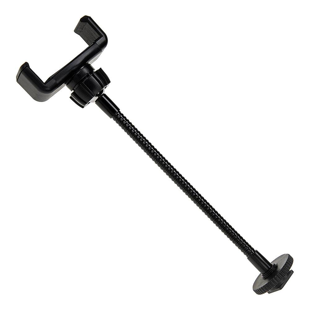 Alt View 1. Fotodiox - Smartphone Clamp w/ Gooseneck Mount - Universal Phone mount w/ Cold Shoe Adapter & 1/4" Tripod Threads.
